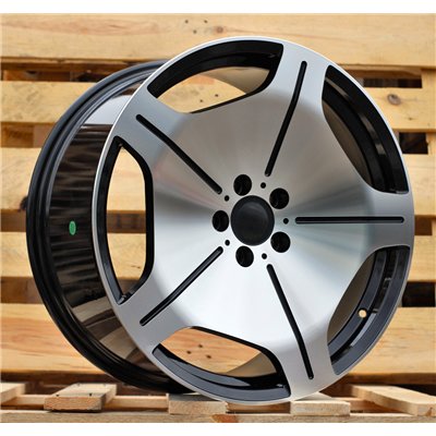 R18x8  5X112  ET  35  66.6  FBX035  Black Polished (MB)  For MERCEDES  (P2)  (HYBRID FORGED)
