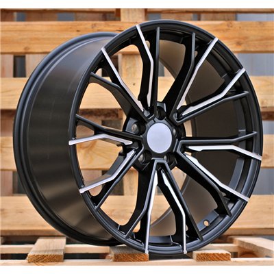 R19x8.5  5X120  ET  33  72.6  A5385  (XFE290)  Black Half Matt (BLHM)  For BMW  (P1)  ((REAR+FRONT))