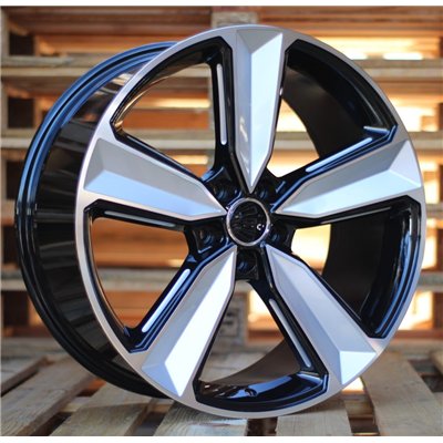 R21x9  5X112  ET  31  66.5  A5470  Black Polished (MB)  For AUDI  (K4+P)  (MILLING)