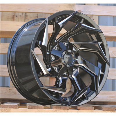 R17x9  6X139.7  ET  0  110.1  FBX203  Gloss Black (GB)  For 4X4  (K3)  (HYBRID FORGED Milling)