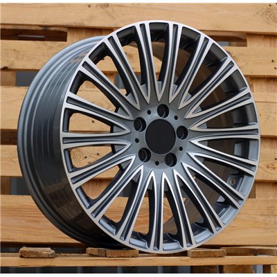 R18x8  5X112  ET  43  66.6  FBX210  Grey Polished (MG)  For MERCEDES  (Z5)  (HYBRID FORGED)