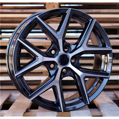R18x7.5  5X114.3  ET  45  60.1  FE148  (Y1140)  Black Polished (MB)  For TOYOTA  (K4)