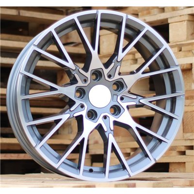 R18x8  5X120  ET  35  72.6  A5479  (BK5441)  Grey Polished+Powder Coating (MGPC)  For BMW  (K4)  ())
