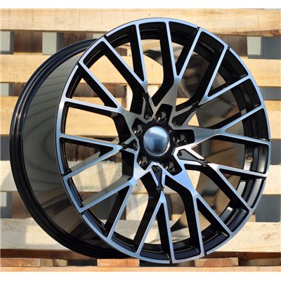 R19x8  5X120  ET  38  72.6  A5479  (BK5441)  Black Polished (MB)  For BMW  (K2)  (Rear+Front)