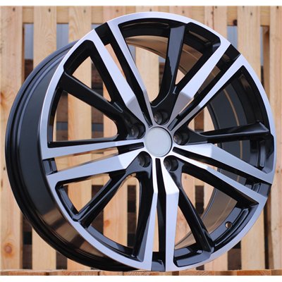 R18x8  5X108  ET  42  63.3  FE182  (YF0242)  Black Polished (MB)  For VOLVO  (P1)  (HYBRID FORGED)