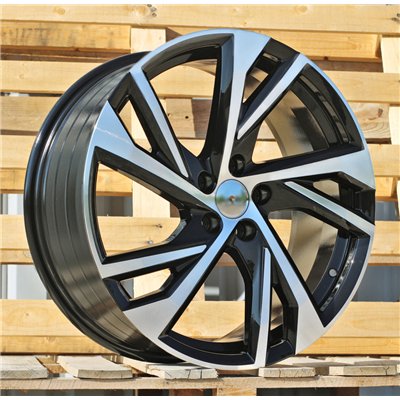 R18x8  5X108  ET  50  63.3  FE183  Black Polished (MB)  For VOLVO  (P+Z6)