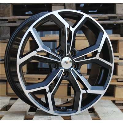 R18x7.5  5X114.3  ET  51  67.1  FE190  Black Polished (MB)  For KIA  (P)