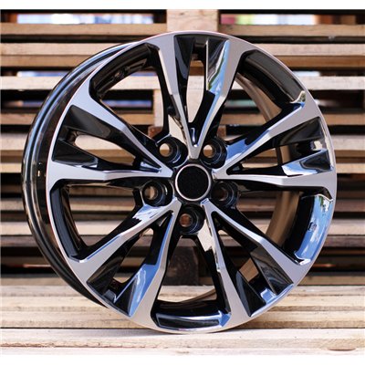 R17x7  5X114.3  ET  40  60.1  A5499  (BK5212)  Black Polished (MB)  For TOYOTA  (P+R)