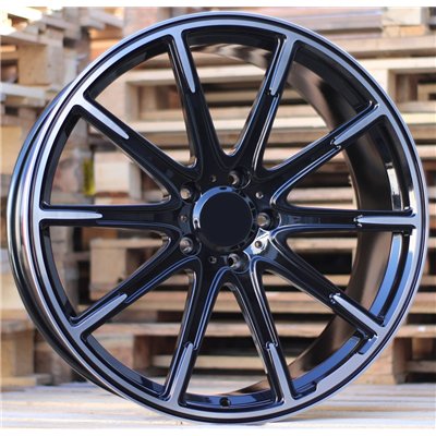 R22x10  5X130  ET  30  84.1  FMB23  (FB0176P)  Black Polished (MB)  For MERCEDES  (K7)  (FORGED Brabus G Class)
