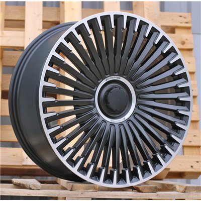 R21x9  5X112  ET  30  66.6  H3286F  Black Polished Half Matt (MBHM)  For MERCEDES  (Z3)  (HYBRID FORGED Front+Rear)