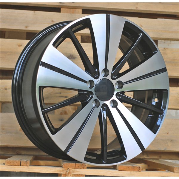 R18x7.5  5X112  ET  52  66.5  H3298F  Black Polished (MB)  For MERCEDES  (K7+Z3)  (GLA/GLB/EQA/EQB/CLA HYBRID FORGED)