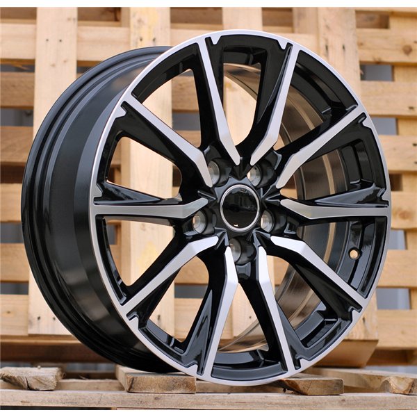 R17x7.5  5X114.3  ET  40  60.1  H3347F  Black Polished (MB)  For TOYOTA  (Z3)  (HYBRID FORGED)