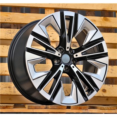 R21x10  5X112  ET  46  66.6  H3521F  Black Polished (MB)  For BMW  (A)  (HYBRID FORGED BMW 5/ I5 Rear+Front)