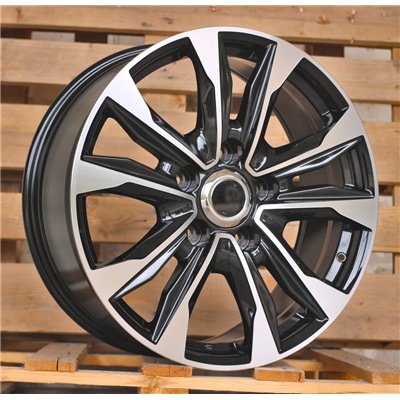 R21x8.5  5X150  ET  45  110.1  H869F  Black Polished (MB)  For TOYOTA  (K7)  (HYBRID FORGED)