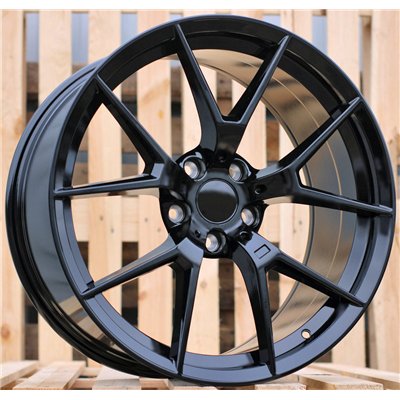 R20x9.5  5X112  ET  38  66.6  HE761  (IN5342)  Black (BL)  For BMW  (K3)  (Rear+Front)