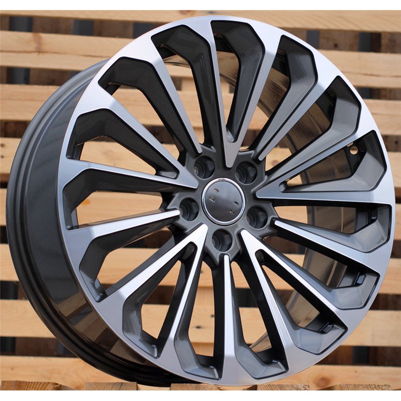 R21x9.5  5X112  ET  36  66.5  A5827  Grey Polished (MG)  For AUDI  (P)  (E-Tron)