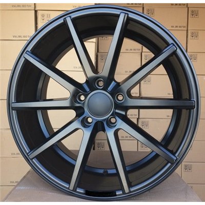 R19x9.5  5X114.3  ET  35  73.1  HX014  (QC2211)  Black Half Matt (BLHM)  For HAXER  (P)  (Rear+Front)