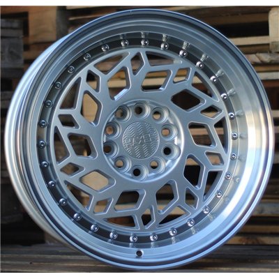 R17x8  10X112/120  ET  30  74.1  HX027  Silver+Polished Lip (SP)  For HAXER  (R)