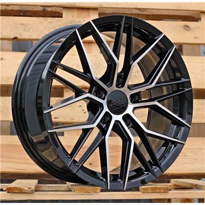 R17x7.5  5X108  ET  40  67.1  HX035  (FBX005)  Black Polished (MB)  For HAXER  (K7)  (HYBRID FORGED)