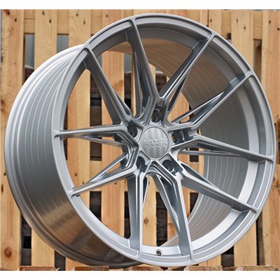 R19x8.5  5X112  ET  40  66.5  HX036  (A5581)  Silver Shining (SS)  For HAXER  (P)  (Rear+Front)