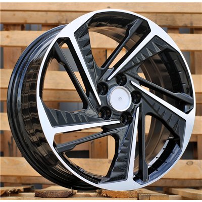 R18x7.5  5X114.3  ET  50.5  67.1  A5895  Black Polished (MB)  For HYUNDAI  (P)