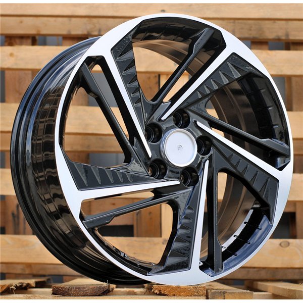 R18x7.5  5X114.3  ET  50.5  67.1  A5895  Black Polished (MB)  For HYUNDAI  (P)
