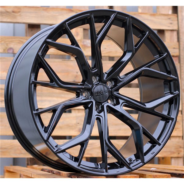 R20x10  5X112  ET  40  66.5  HX041  Black (BL)  For HAXER  (K7)  (Rear+Front)