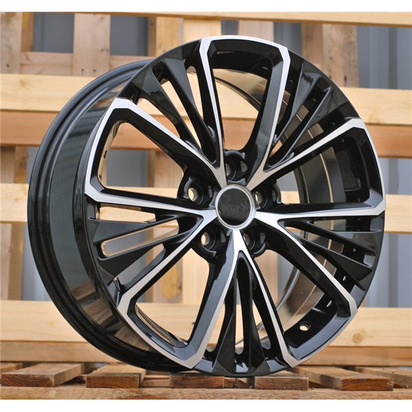 R18x8  5X114.3  ET  40  60.1  A5908  Black Polished (MB)  For TOYOTA  (P)