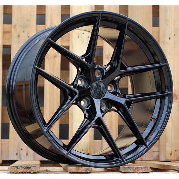R18x9.5  5X120  ET  40  72.6  HX044  (IN6130)  Black (BL)  For HAXER  (K7)  (Rear+Front)