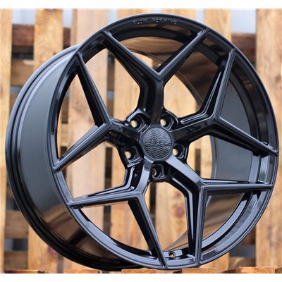 R20x8.5  5X112  ET  25  66.5  HX04F  Black (BL)  For HAXER  (Z4)  (HYBRID FORGED (Max Load 815kg.))
