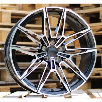 R19x9  5X120  ET  40  72.6  I0294  (BYD1677)  Black Polished (MB)  For BMW  (P+Z2)  (Rear+Front)