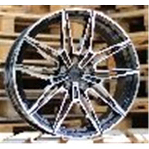 R18x9  5X120  ET  40  72.6  I0294  (BYD1677)  Black Polished (MB)  For BMW  (P1+Z2)  (Front+Rear)