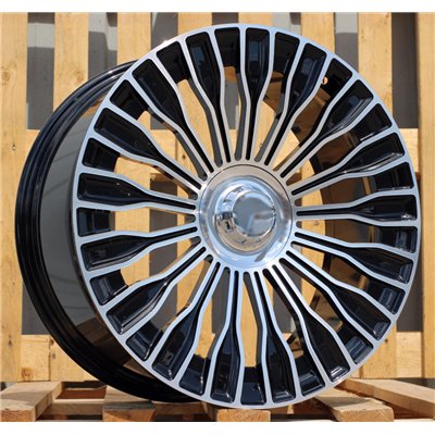 R18x8  5X112  ET  41  66.6  I0313  (HF299)  Black Polished (MB)  For MERCEDES  (P1)  (HYBRID FORGED)