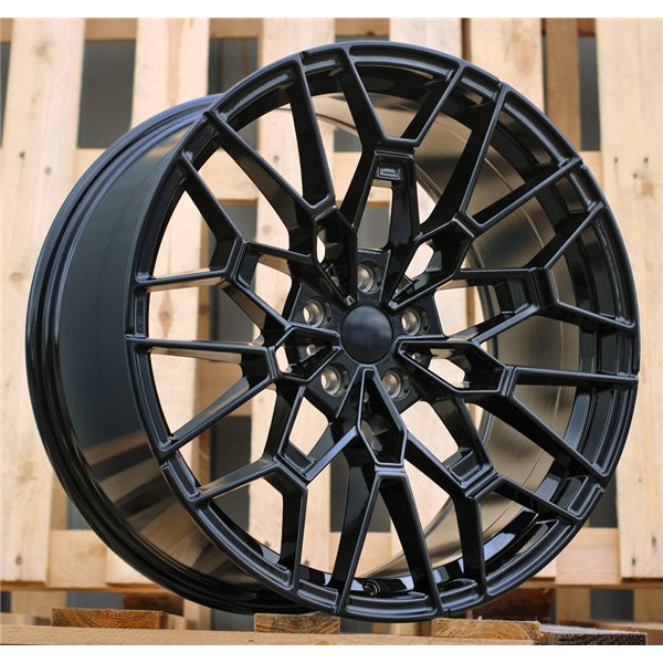 R19x9.5  5X120  ET  38  72.6  I0384  (YF0384)  Black+Tinted Face (BLTF)  For BMW  (Z5)  (HYBRID FORGED Rear+Front)