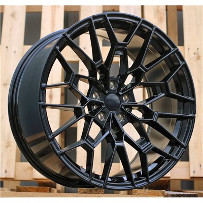 R20x9.5  5X112  ET  37  66.6  I0384  (FBX251)  Black (BL)  For BMW  (K7)  (HYBRID FORGED Rear+Front)