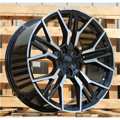 R19x9  5X120  ET  38  72.6  I0405  Black Polished (MB)  For BMW  (K3)  (Rear+Front)