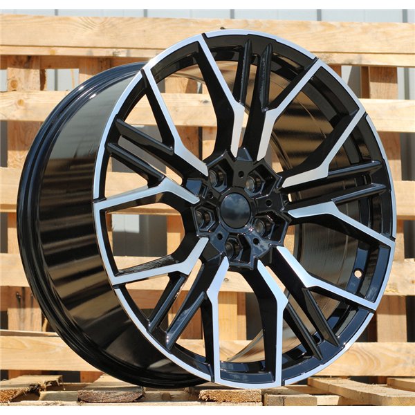 R19x9  5X120  ET  38  72.6  I0405  Black Polished (MB)  For BMW  (K3)  (Rear+Front)
