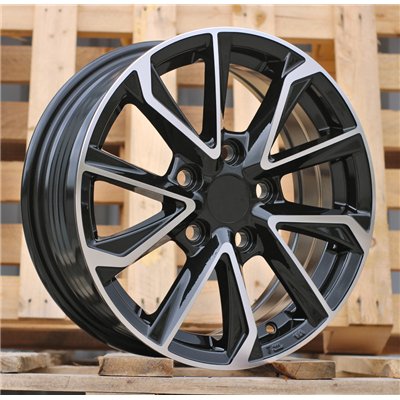 R15x6  5X114.3  ET  40  54.1  I5340  Black Polished (MB)  For TOYOTA  (Z5)