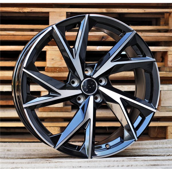 R19x8.5  5X112  ET  38  66.5  I5491  Black Polished (MB)  For AUDI  (A)