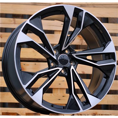 R19x8.5  5X112  ET  32  66.5  I5493  Black Polished (MB)  For AUDI  (Z6+K7)