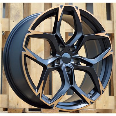 R19x8.5  5X112  ET  38  57.1  I5572  (FBX220)  Black Polished Half Matt Cooper (MBHMC)  For CUPRA  (M)  (HYBRID FORGED)