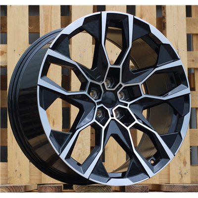 R22x9.5  5X112  ET  32  66.6  I5592  Black Polished (MB)  For BMW  (K8+Z7)  (NEW X7 (Rear+Front))