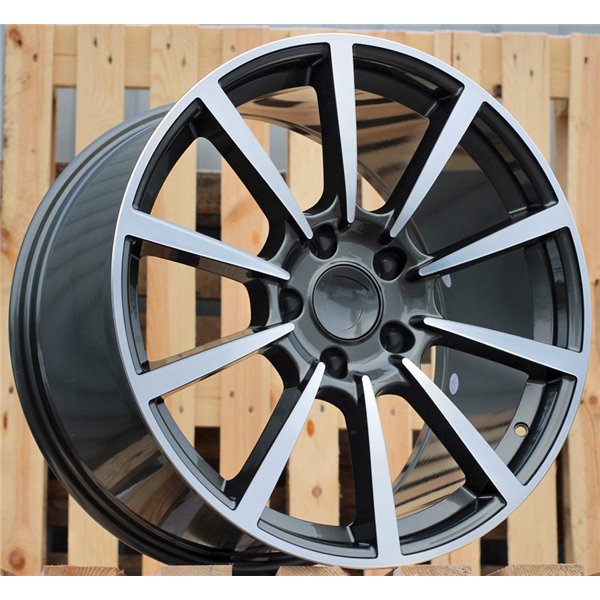 R19x8.5  5X130  ET  50  71.5  1067  Grey Polished (MG)  For PORSCHE  (P)  (Rear+Front)