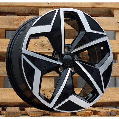 R19x7.5  5X112  ET  50  57.1  I5649  Black Polished (MB)  For VOLKSWAGEN  (Z5)  (For ID3)