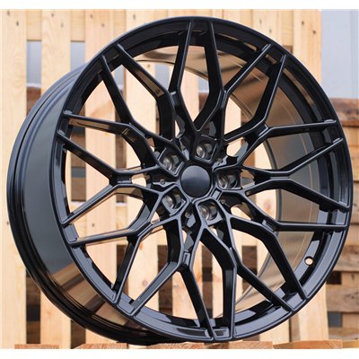 R19x8  5X112  ET  27  66.6  IN292  (Y1091)  Black (BL)  For BMW  (K4)  (Rear+Front)