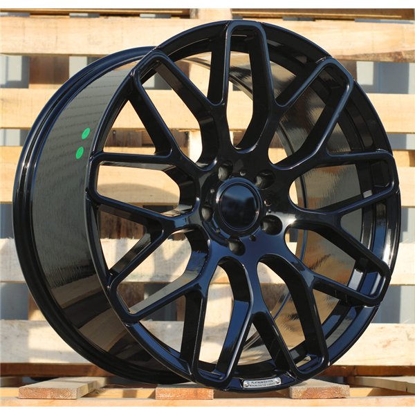 R20x8.5  5X112  ET  35  66.5  AT967  (IN0186)  Black (BL)  For MERCEDES  (Z5)  (BRABUS Style Rear+Front)