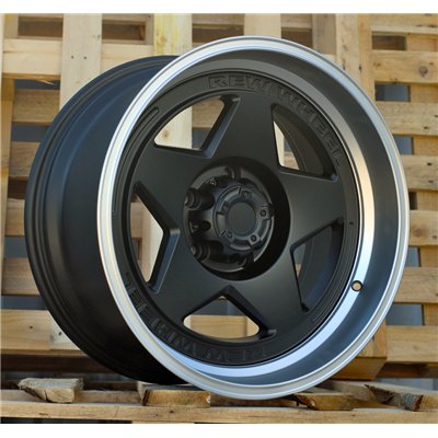 R18x9  5X127  ET  M12  71.5  JT274  Black Matt (BM)  For 4X4  (K3)  (MB+MACHINE LIP)