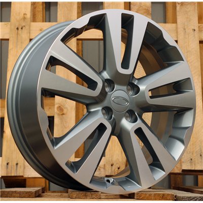 R17x6.5  4X100  ET  43  60.1  L2093  Grey Polished (MG)  For RACINGLINE  (K3)