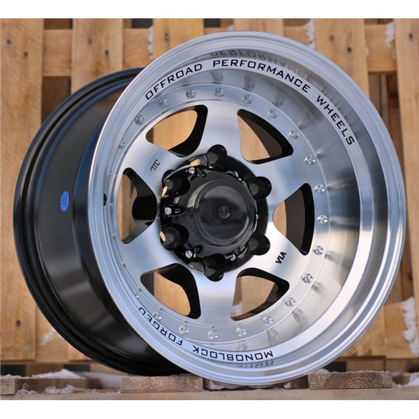 R16x8  5X127  ET  0  87.1  L2156  Black Polished (MB)  For 4X4  (P1)