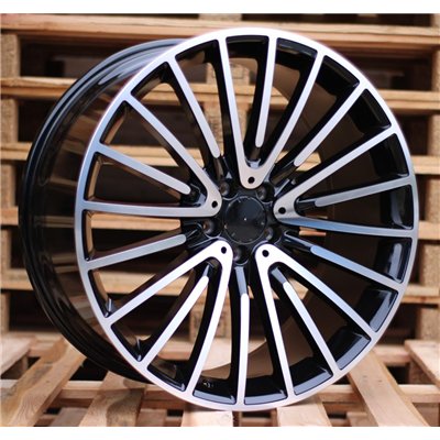 R19x8.5  5X112  ET  38  66.6  MR532  (IN0235)  Black Polished (MB)  For MERCEDES  (Z5)  (Rear+Front)